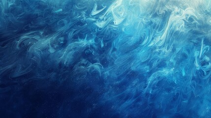 Obraz premium Dreamy blue wisps like brush strokes ethereal atmosphere