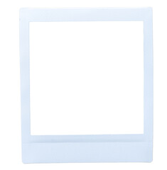 Instax Photo Polaroid Film Frame Overlay, Instax Square Photo, Isolated PNG Texture, Polaroid Picture Template