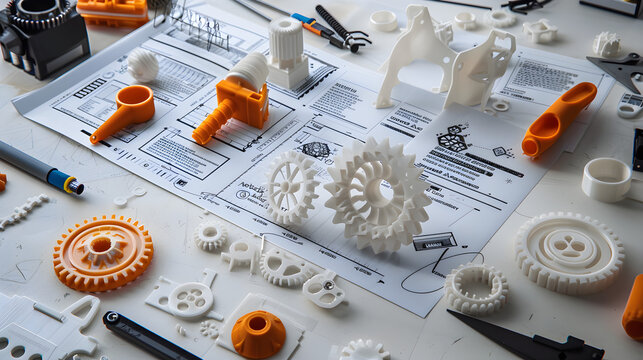 Pi&egrave;ces Imprim&eacute;es en 3D et Plans de Conception