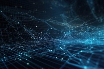 Abstract Background Illustrating Digital Transformation, System Engineering, and Programming Concepts 