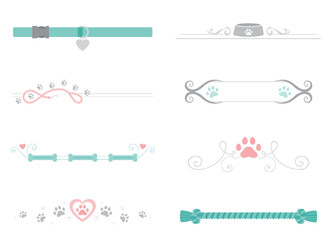 A set of pet love themed dividers
