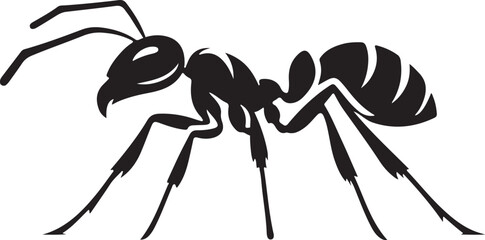 Ant of silhouettes