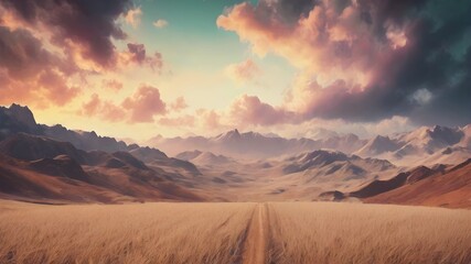 Obraz premium sunrise in the mountains