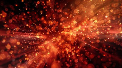 Obraz premium Red sparks explosion dark backdrop energetic
