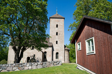 Skånela Church - medieval Lutheran church near Stockholm, Uppsala and Arlanda Airport