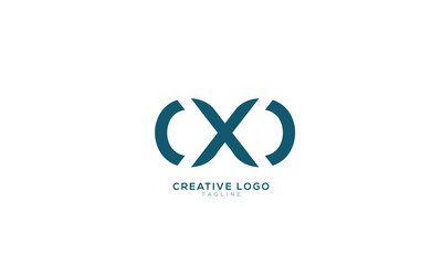 CXO OXO Abstract initial monogram letter alphabet logo design