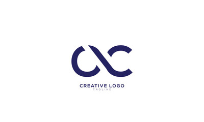 OC CO Abstract initial monogram letter alphabet logo design