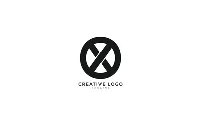 OX XO Abstract initial monogram letter alphabet logo design