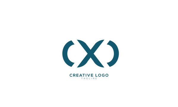 CXO OXO Abstract initial monogram letter alphabet logo design