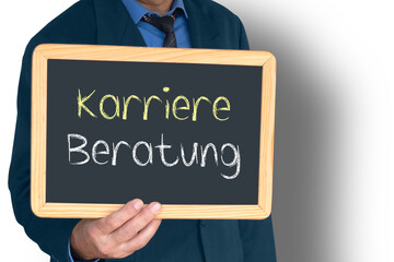 Karriereberatung, Kreidetafel, freigestellt als PNG