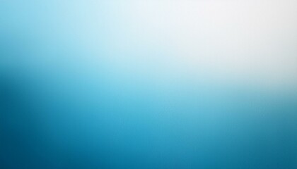Obraz premium Light blue white color gradient background, smooth grainy texture effect, copy space