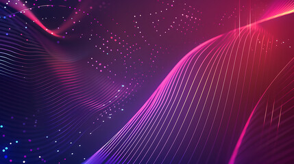 Vibrant Neon Abstract Wave Patterns
