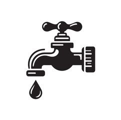 Water tap vector icon