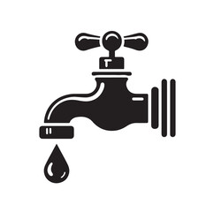 Water tap vector icon