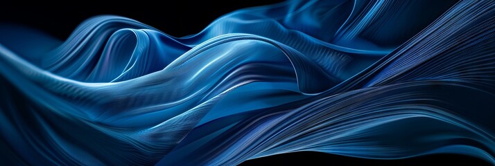 Obraz premium Abstract background of blue color with black background. Modern abstract background