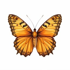 Beautiful colorful butterfly isolated over white background