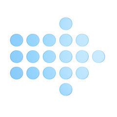 Blue 3D Arrow Icons Pack