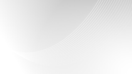 Minimalist white abstract background with line ornament