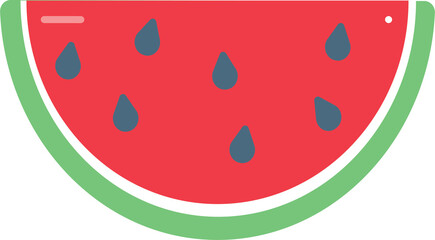 watermelon vector illustration