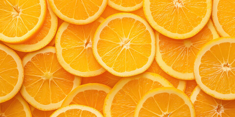 Orange slices background, pattern full frame