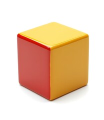 Fototapeta premium red and yellow cube
