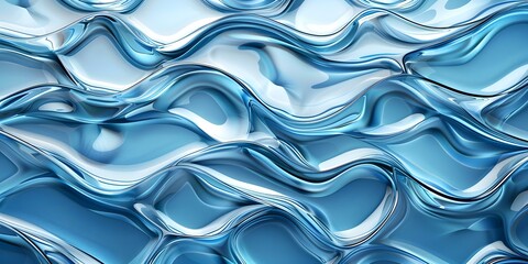 Blue abstract waves background