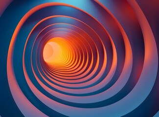 Fototapeta premium Abstract Tunnel Light Background