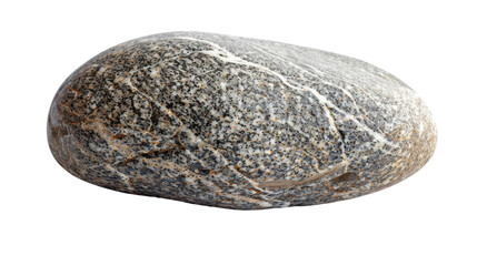 Smooth River Rock with Natural White Veining