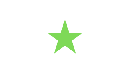 Green Star or favorite flat icon for apps and websites I Light Green Color Star Icon PNG