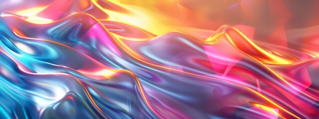 Fototapeta premium Abstract 3D purple neon metallic gradient background