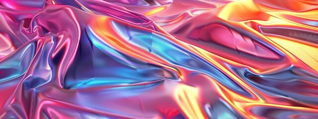 Fototapeta premium Abstract 3D purple neon metallic gradient background