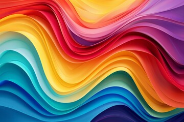 Fototapeta premium Abstract Colorful Wavy Pattern