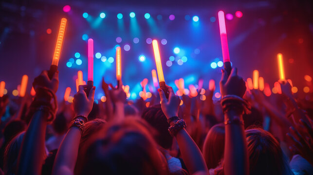 サイリウムを振る