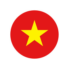 Round Vietnam flag icon © ValGraphic