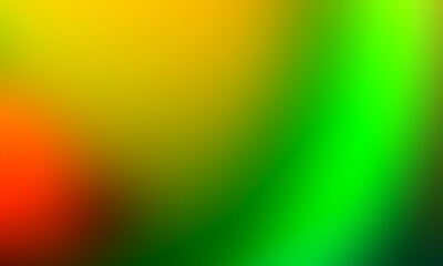 Abstract blurred background image of red, yellow, green colors gradient used as an illustration. Designing posters or advertisements.