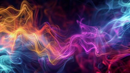 Fototapeta premium abstract smoke pink, purple, blue, and orange hues with fluid, flame like textures background