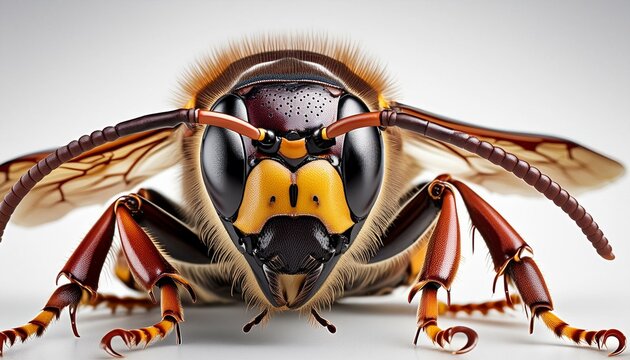 a hornet on white background