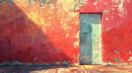 Vivid colored wall backdrop