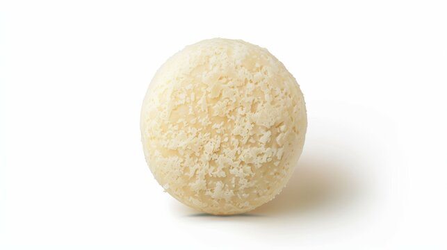 A white ball with a rough surface