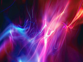 Radiant Neon Trails. A Futuristic Odyssey