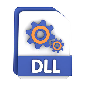 DLL File 3D Illustration for uiux, web, app, presentation, etc