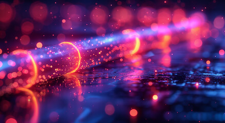 a data connection cable, futuristic 3d design