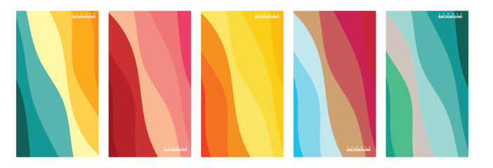 Abstract background design with summer color theme, with wavy patterns,Abstract summer wave background,