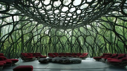 Innovative living room design: a model of creativity and originality, showcasing cutting-edge concepts that enhance comfort and visual appeal in contemporary home interiors.