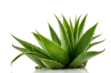 Aloevera Plant, over white background