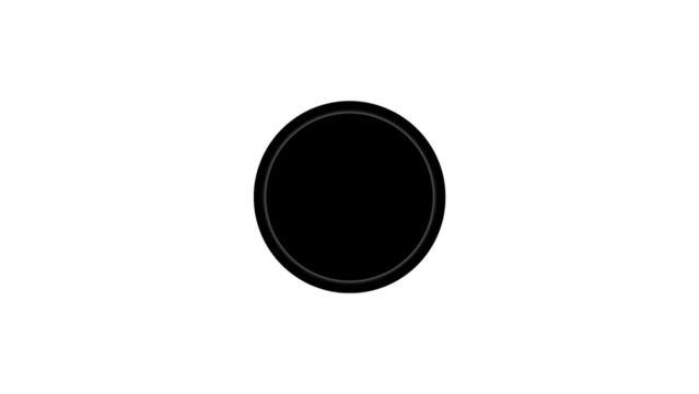 Black round circle geometric ball shape line art vector icon for apps and websites PNG