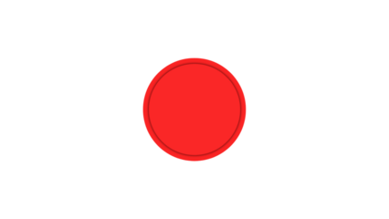 Red circle geometric ball shape line art vector icon for apps and websites  Label Round Red Icon PNG