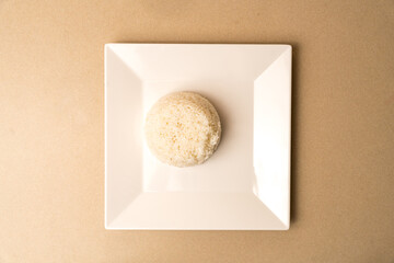 Portion of white rice