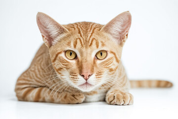 Obraz premium Close Up Portrait of a Curious Tabby Cat