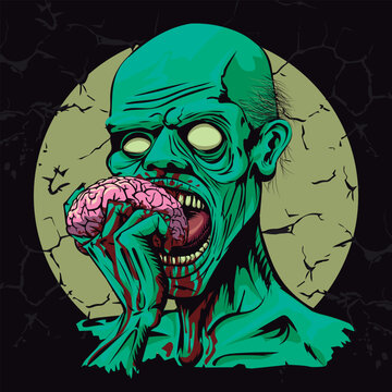 recommend clip art: smart breakfast, eat brain, party zombie